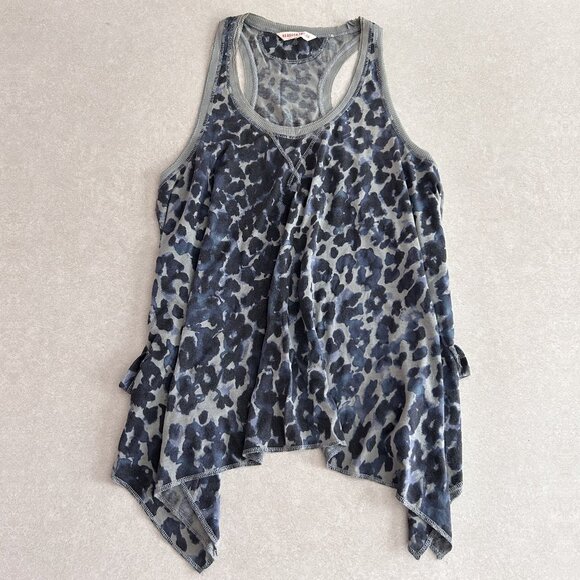 Rebecca Taylor Watercolor Leopard Burnout Tank ASO Aria Montgomery - Picture 3 of 8